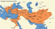 Greek empire map - Map of the Greek empire (Southern Europe - Europe)