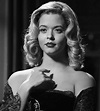Alison DiLaurentis as a 1940s femme fatale in the black-and-white ...