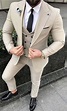 Ivory three piece suit | Designer suits for men, Mens fashion suits ...