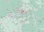 Frankfurt area map - Ontheworldmap.com