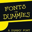 Dummies Font Dummies Style Font TTF / OTF Cricut Fonts - Etsy