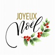 Premium Vector | Merry christmas card template with greetings in french ...