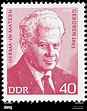 Hermann Matern (1893-1971), postage stamp, Germany, 1973 Stock Photo ...