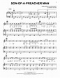 Dusty Springfield "Son-Of-A-Preacher Man" Sheet Music Notes | Download ...
