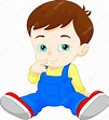 Descargar - Caricatura lindo bebé niño — Ilustración de stock Baby Boy ...