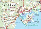 Wyspy Sarema i Hiuma (Saaremaa, Hiiumaa). Mapa turystyczna 1:200 000 ...