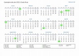 Calendario 2023 con días festivos en Costa Rica | Imprimir y descargar ...