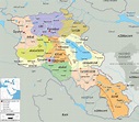 Detailed Political Map of Armenia - Ezilon Maps
