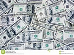 US Currency 100 Dollar Bills. Collage of hundred dollar bills USA ...