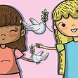 Ilustración de La Paz Mundial Y Amor A La Armonía En Todo El Mundo y ...