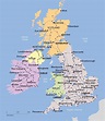 England Schottland Wales Karte / United Kingdom Map | England, Scotland ...