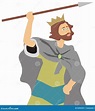 Rey David ilustración del vector. Ilustración de biblia - 5299329