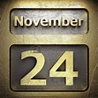 november 24 golden sign by videodoctor Vectors & Illustrations with ...