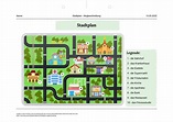 Arbeitsblatt - Stadtplan - Wegbeschreibung - tutory.de
