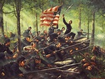 the American Civil War -- war campaign Gettysburg day 2