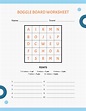 Boggle Board Recording Sheet Template in Word, Pages, PDF, Google Docs ...