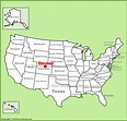 Denver location on the U.S. Map - Ontheworldmap.com