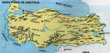FILOSOFÍA Y CIENCIAS SOCIALES : mapa físico de Anatolia