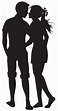 Couple PNG Silhouettes Clip Art Image | Silueta de novios, Siluetas ...