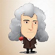 Ilustración vectorial - Sir Isaac Newton — Vector de stock ...