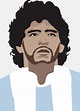 Maradona, Diego, Futebol, Jogador, Ícone, Popular, Desenho, Argentina ...