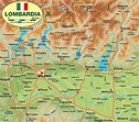 Map of Lombardy (Italy) - Map in the Atlas of the World - World Atlas