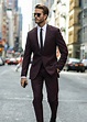 Pin by ExpoNupcias on Trajes elegantes* | Formal men outfit, Burgundy ...