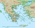 Mapa de Grecia Antigua - Mapa Físico, Geográfico, Político, turístico y ...