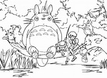 Totoro 05 from My Neighbor Totoro coloring page
