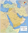 Map of Countries in Western Asia and the Middle East - Nations Online ...