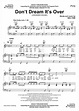 Crowded House "Don't Dream Its Over" Sheet Music PDF Notes, Chords ...