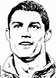 Cristiano Ronaldo Face Portrait Coloring Page - Coloring Home