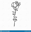 Illustration about Woman face with rose flower. Continuous line drawing ...
