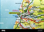 Road Map of Aberystwyth, Wales Stock Photo - Alamy