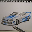 Paul Walker's Nissan gtr r34 from movie The Fast and the Furious ...