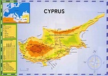 Large map of Cyprus | Cyprus | Asia | Mapsland | Maps of the World