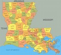 | Louisiana Parish Map