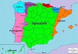 Languages of Spain and Portugal [1028 × 720] : MapPorn