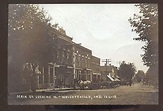REAL PHOTO WOLCOTTVILLE INDIANA DOWNTOWN MAIN STREET SCENE POSTCARD ...