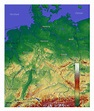Detailed physical map of Germany | Germany | Europe | Mapsland | Maps ...