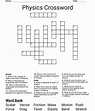 Physics Crossword - WordMint