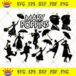 Mary Poppins SVG PNG DXF EPS Cut Files Clipart Cricut Archives - CosySVG