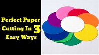 How To Cut Perfect Circle In 3 Easy Way || simple method - YouTube
