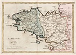 "La Bretagne" - Bretagne Brittany France Frankreich carte Karte map by ...