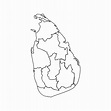 Doodle Map of Sri Lanka With States 2550881 Vector Art at Vecteezy