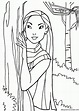 Dibujos de Pocahontas (Princesa Disney) para Colorear