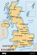 UK map vector - important cities marked on map of the United Kingdom ...