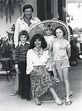 Joan Collins at her home with 3rd husband Ron Kass (m1972-83), Tara ...