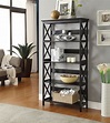 Oxford 5 Tier Bookcase 203050, Black Finish | eBay