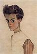 "Self-portrait" Egon Schiele - Artwork on USEUM